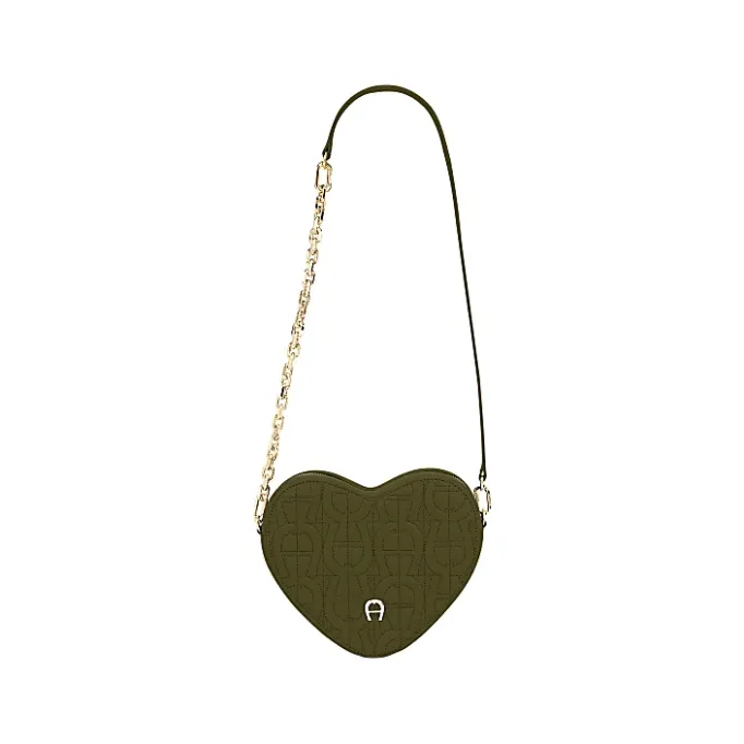 Aigner Bags-Heart Pouch dark olive