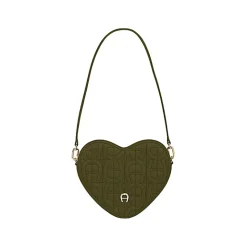 Aigner Bags-Heart Pouch dark olive
