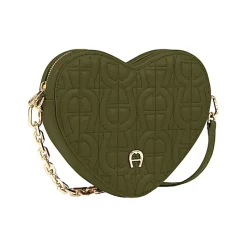 Aigner Bags-Heart Pouch dark olive