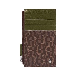 Aigner Wallets-Icon Cover card case dark olive