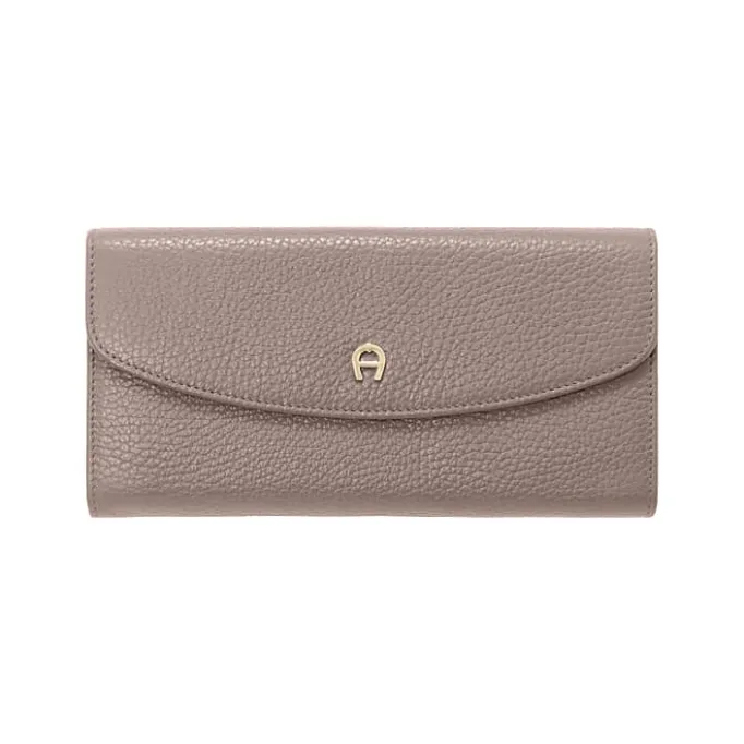 Aigner Wallets-Leather Banknote & Card Case taupe