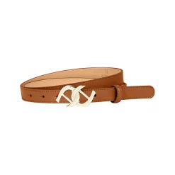 Aigner Belts-Logo belt 2 cm cognac brown