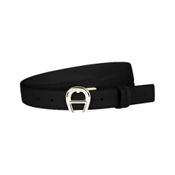 Aigner Belts-Logo belt 3 cm black