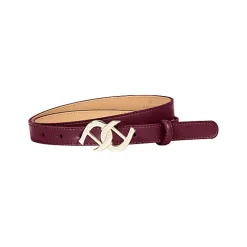 Aigner Belts-Logo belt 2 cm burgundy