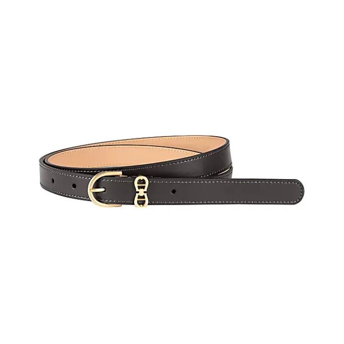 Aigner Belts-Logo belt 2 cm night grey