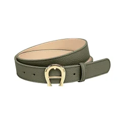 Aigner Belts-Logo Belt 3 cm moss green