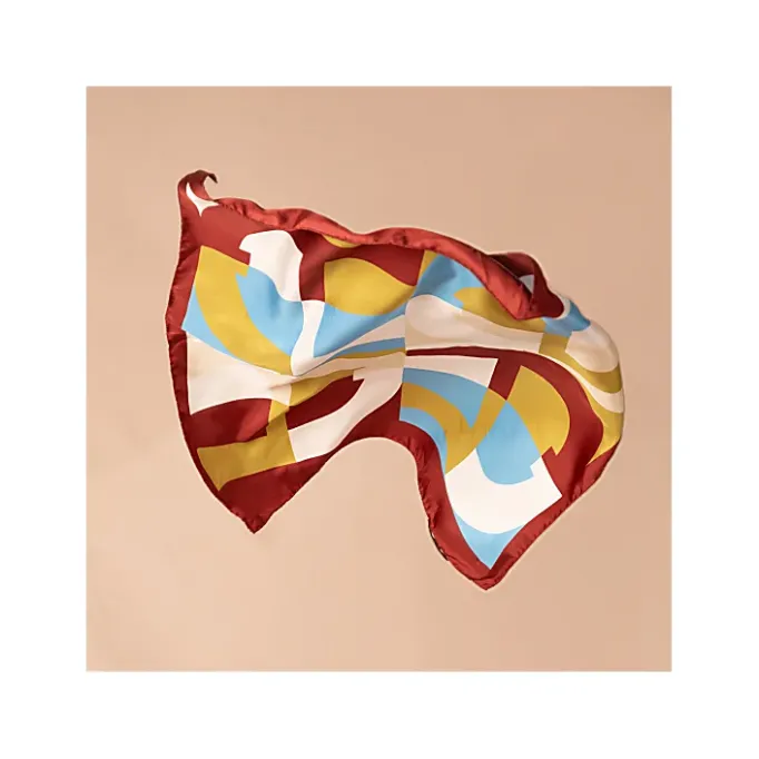 Aigner Foulards-LOGO Carré S burnt red