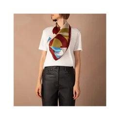 Aigner Foulards-LOGO Carré S burnt red