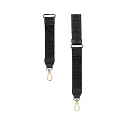 Aigner Leather Accessories|Straps-Logo Shoulder Strap black
