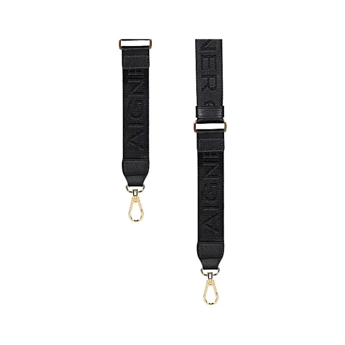Aigner Leather Accessories|Straps-Logo Shoulder Strap black