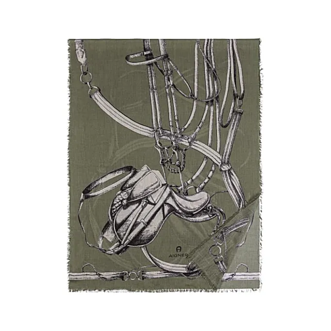 Aigner Foulards-LOGO Stola M moss green