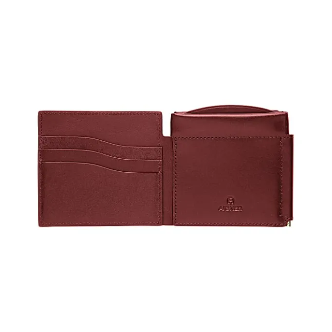 Aigner Wallets-Money Clip Wallet antic red