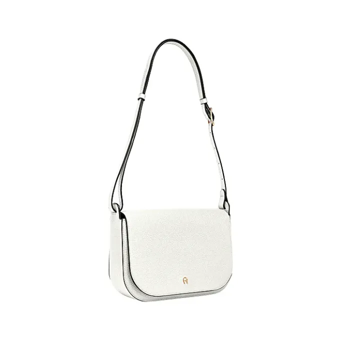 Aigner Bags-Pura shoulder bag M cotton white