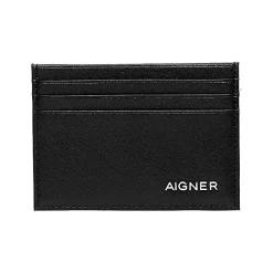 Aigner Wallets-Saffiano Card Case black