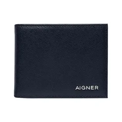 Aigner Wallets-Saffiano Wallet midnight Blue