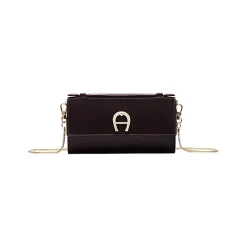 Aigner Leather Accessories-Wallet on Chain port red