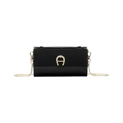 Aigner Leather Accessories-Wallet on Chain black