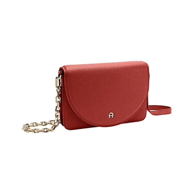 Aigner Leather Accessories-Wallet on Chain burnt red