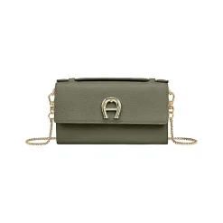 Aigner Leather Accessories-Wallet on Chain with Handle moss green