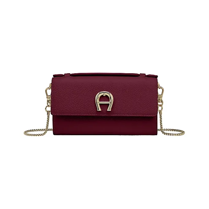 Aigner Leather Accessories-Wallet on Chain with Handle burgundy