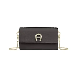 Aigner Leather Accessories-Wallet on Chain with Handle acacia brown