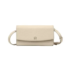 Aigner Leather Accessories-Wallet with Strap macadamia white