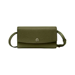 Aigner Leather Accessories-Wallet with Strap dark olive