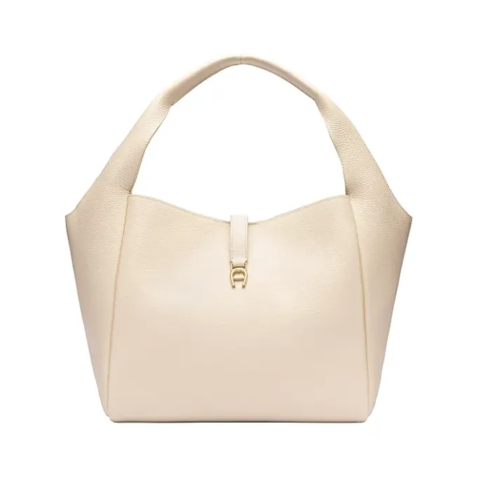 Aigner Bags-ZAIRA Hobo bag M macadamia white