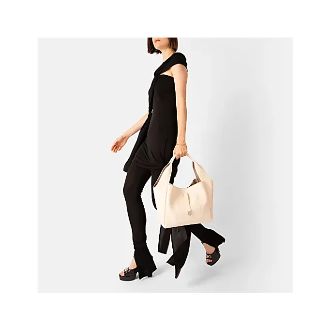Aigner Bags-ZAIRA Hobo bag M macadamia white