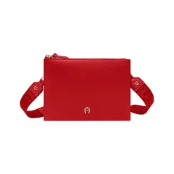Aigner Leather Accessories-Zita bag with shoulder strap lipstick red