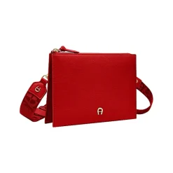 Aigner Leather Accessories-Zita bag with shoulder strap lipstick red
