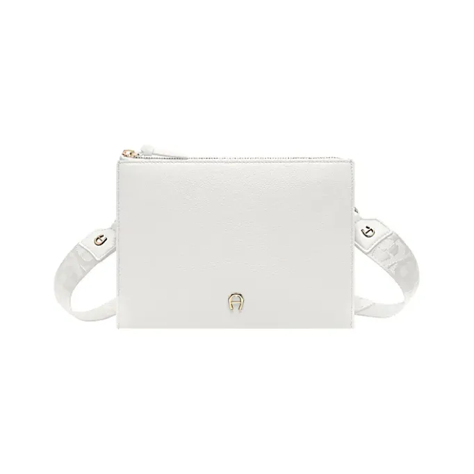 Aigner Leather Accessories-Zita bag with shoulder strap cotton white