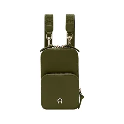 Aigner Leather Accessories|Phone Cases-Zita phone pouch dark olive