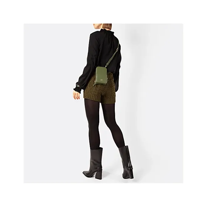 Aigner Leather Accessories|Phone Cases-Zita phone pouch dark olive