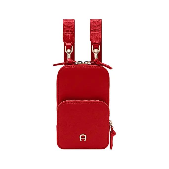 Aigner Leather Accessories|Phone Cases-Zita phone pouch lipstick red