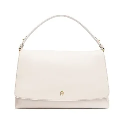 Aigner Bags-ZITA Shoulder bag M cotton white