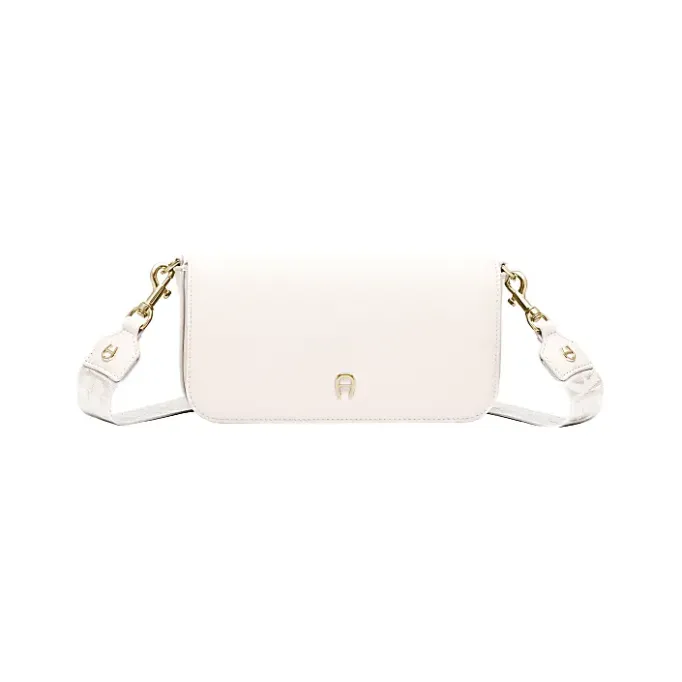 Aigner Bags-Zita shoulder bag S cotton white