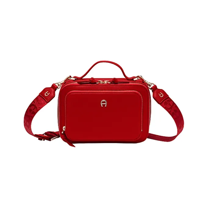 Aigner Bags-Zita Shoulder Bag S lipstick red