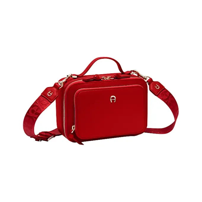 Aigner Bags-Zita Shoulder Bag S lipstick red