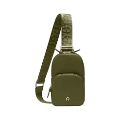 Aigner Leather Accessories-Zita Sling Crossbody Bag dark olive