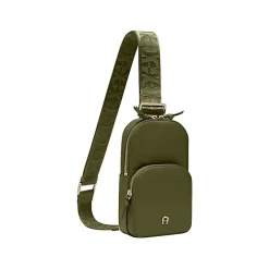 Aigner Leather Accessories-Zita Sling Crossbody Bag dark olive