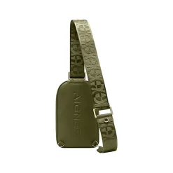 Aigner Leather Accessories-Zita Sling Crossbody Bag dark olive