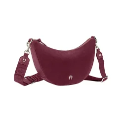 Aigner Bags-Zita Suede shoulder bag S burgundy