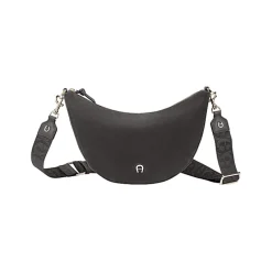 Aigner Bags-Zita Suede shoulder bag S night grey
