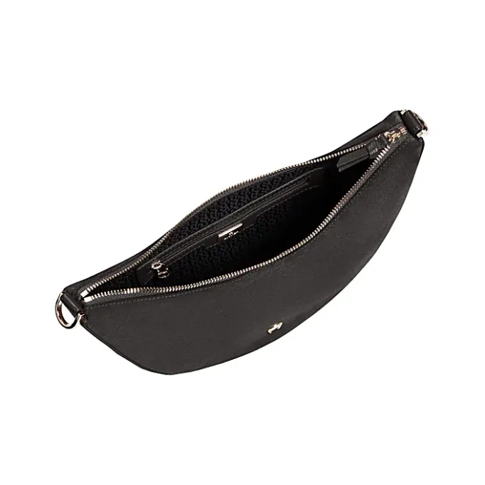 Aigner Bags-Zita Suede shoulder bag S night grey