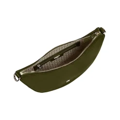 Aigner Bags-Zita Suede shoulder bag S dark olive